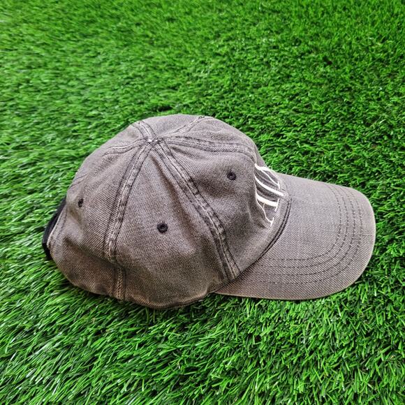 Vintage Y2K Armani Exchange A|X Distressed Faded Denim Dad Hat Strapback - Picture 4 of 8